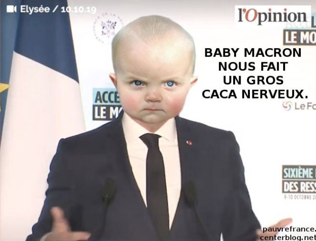 Le dessin du jour (humour en images) - Page 28 Macron_baby